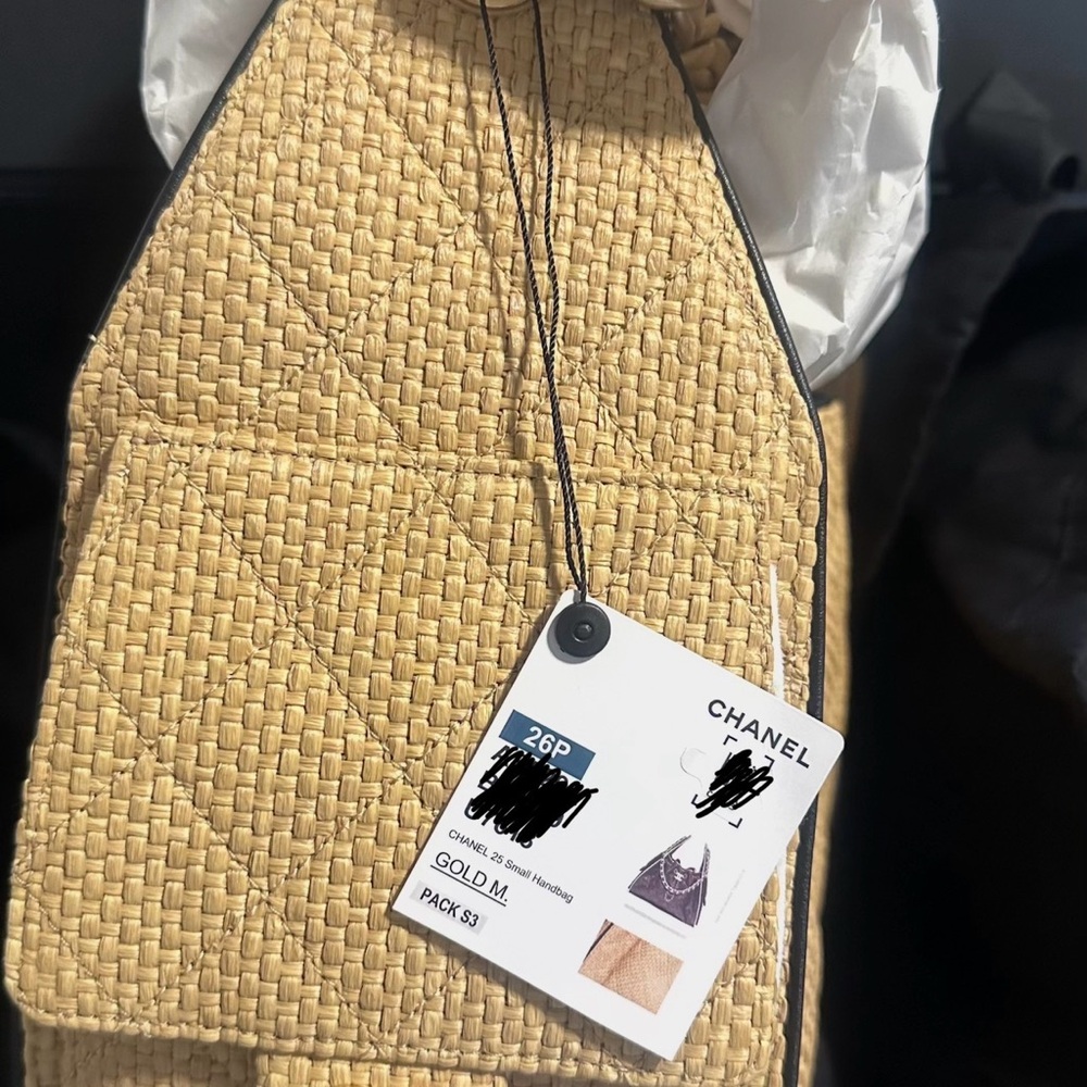 CHANEL 25 Raffia SMALL - Picture 8 of 13